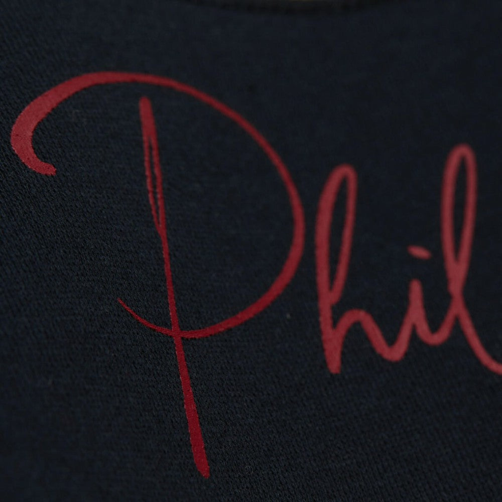 Philadelphia Phillies Women's Cooperstown Collection Blocked Fleece Pullover Sweatshirt- Burgundy/Black