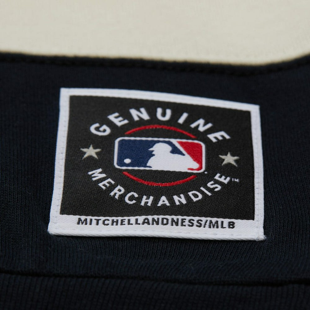 Minnesota Twins Women's Cooperstown Collection Blocked Fleece Pullover Sweatshirt- Navy/Black