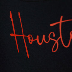 Houston Astros Women's Cooperstown Collection Blocked Fleece Pullover Sweatshirt- Orange/Black