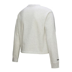 Philadelphia Phillies Women's Cropped Toggle Pullover Sweatshirt Heather Gray