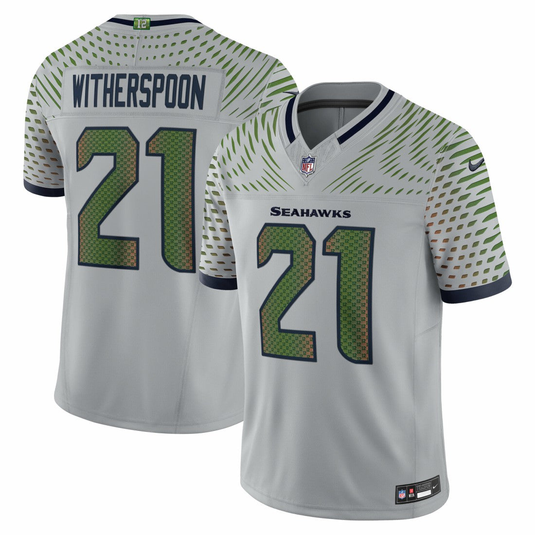 Devon Witherspoon Seattle Seahawks 2025 Rivalries Collection Limited Jersey - Wolf Gray on sale