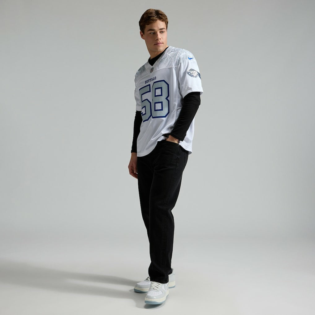 Matt Milano Buffalo Bills 2025 Rivalries Collection Limited Jersey - White for sale