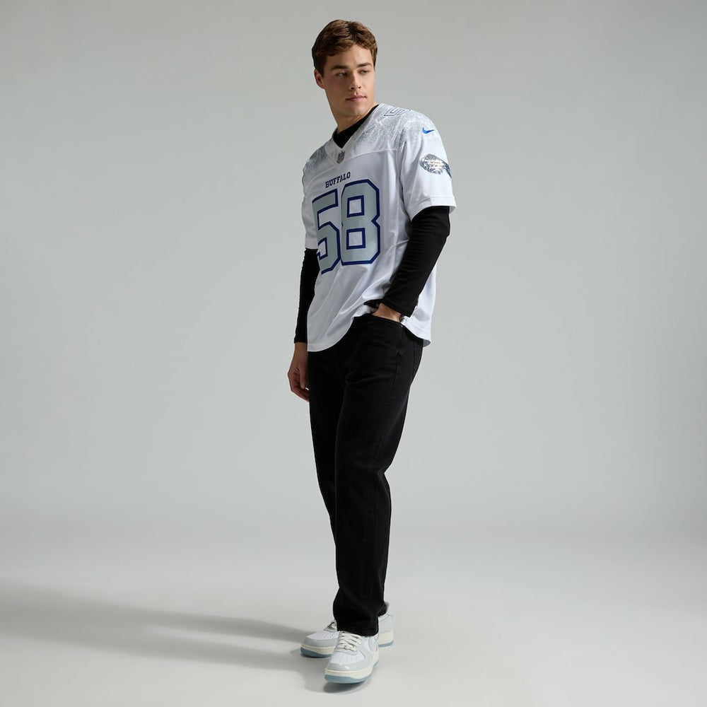 Matt Milano Buffalo Bills 2025 Rivalries Collection Limited Jersey - White for sale
