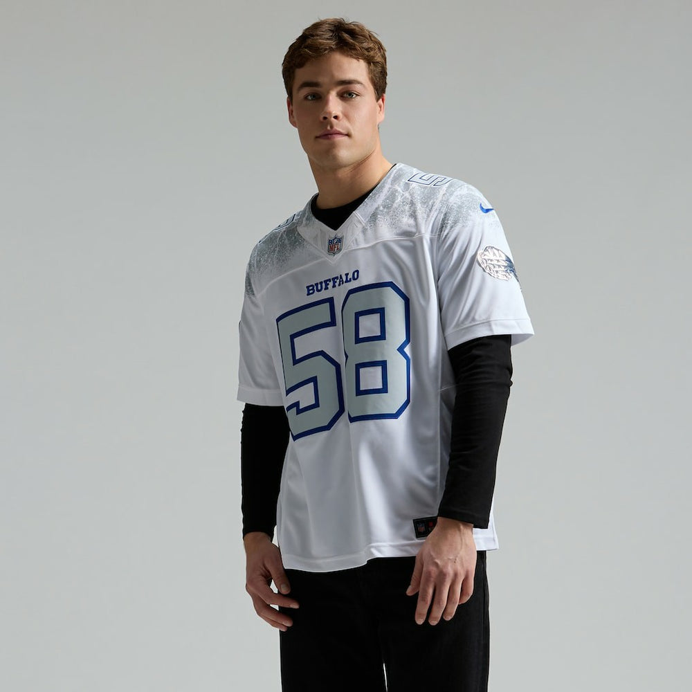 Matt Milano Buffalo Bills 2025 Rivalries Collection Limited Jersey - White for sale