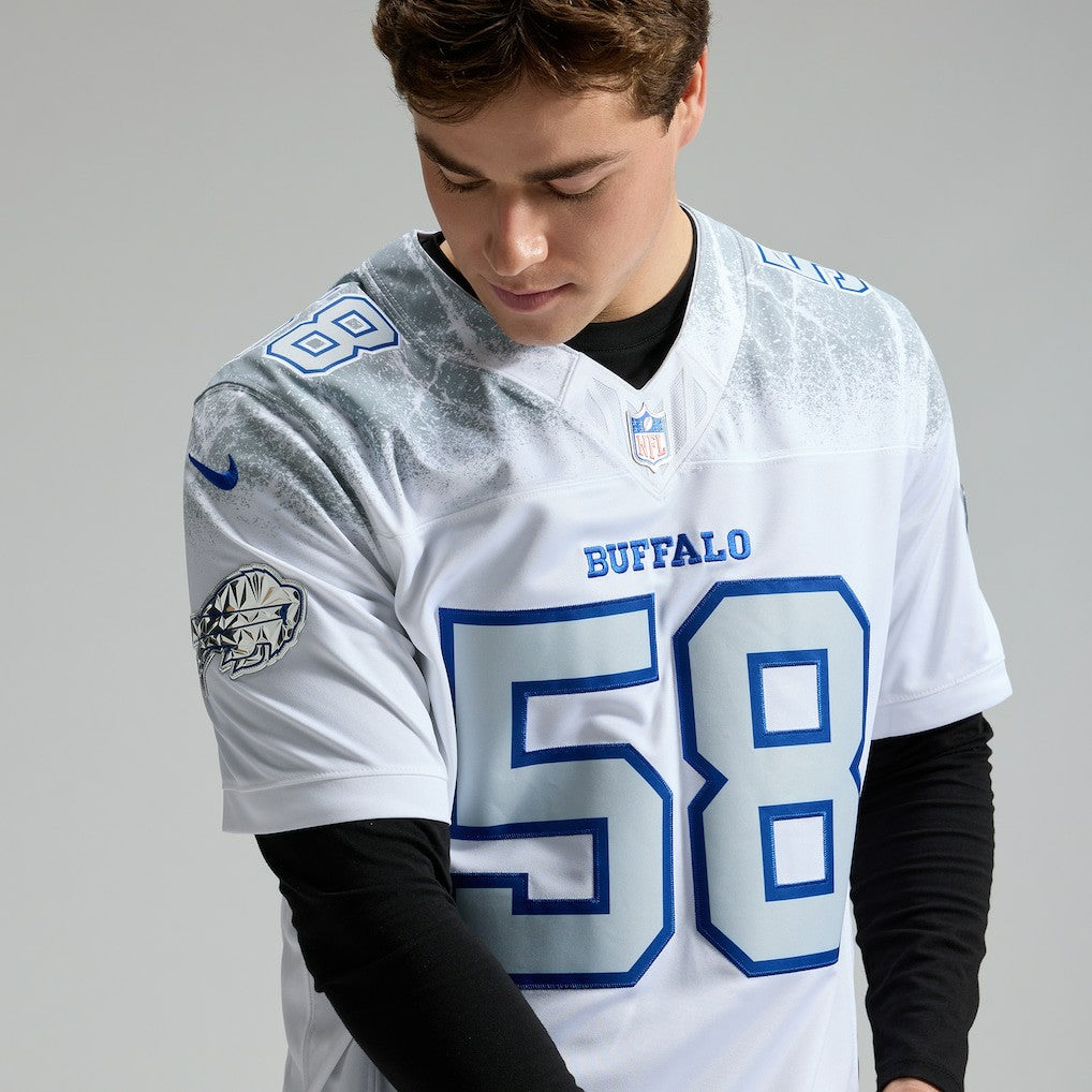 Matt Milano Buffalo Bills 2025 Rivalries Collection Limited Jersey - White for sale