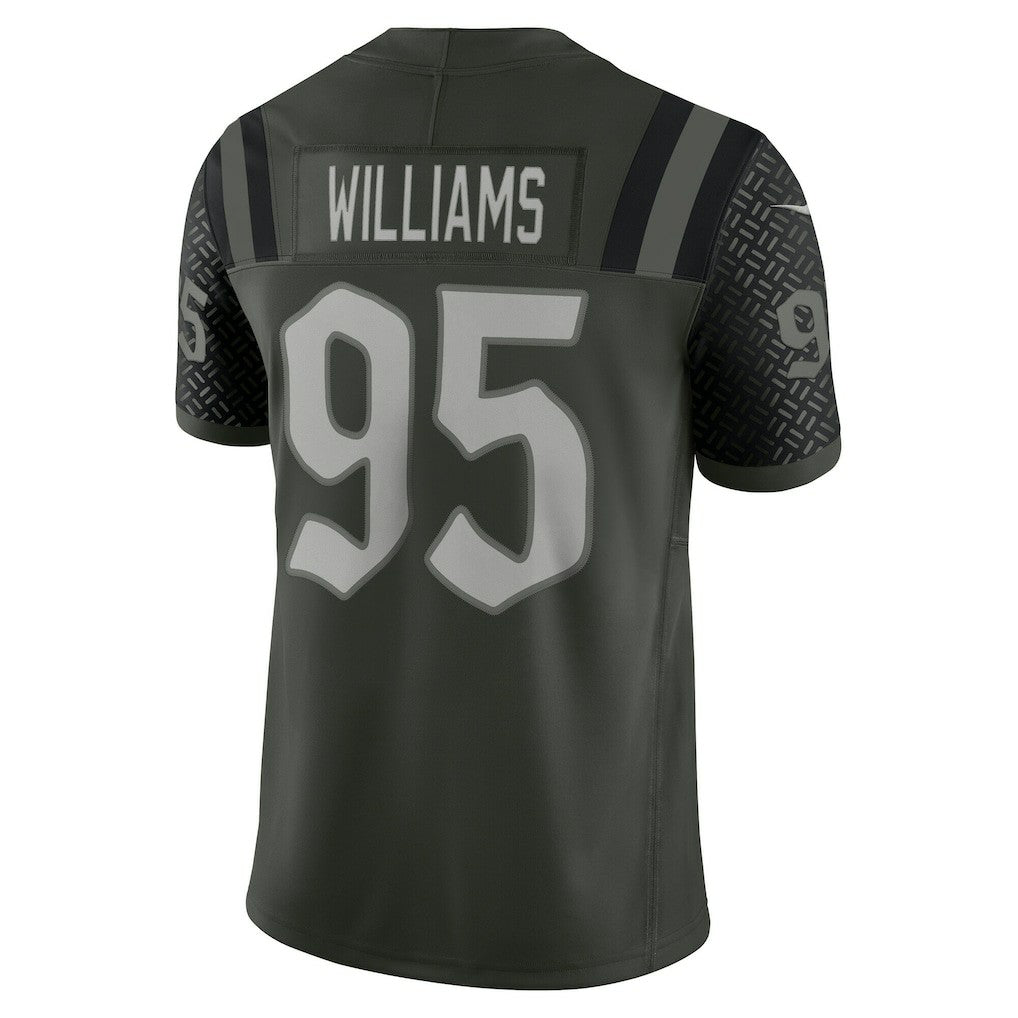 Quinnen Williams New York Jets 2025 Rivalries Collection Limited Jersey - Gotham Green on sale