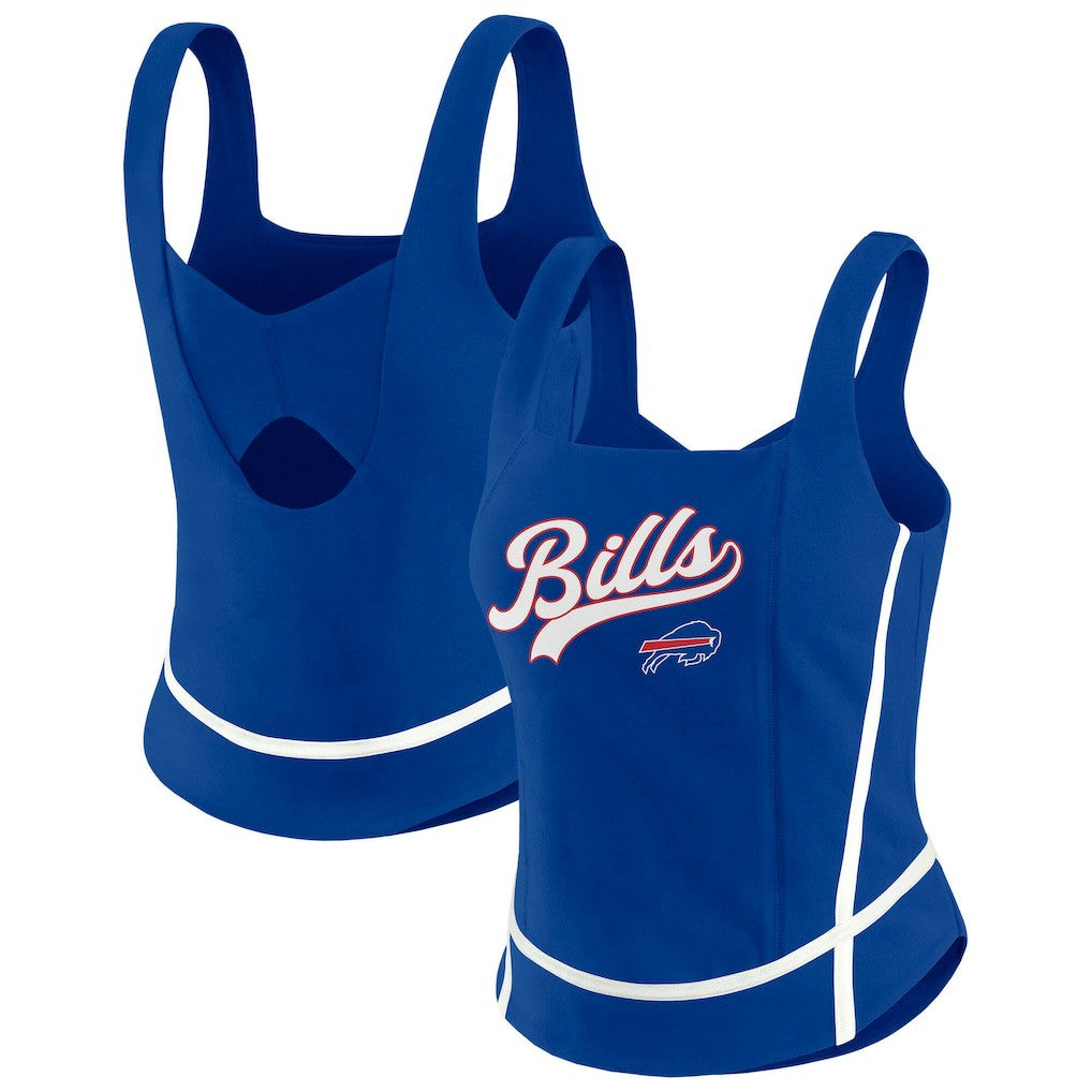 Buffalo Bills WEAR by Erin Andrews Women's Square Neck Tank Top - Royal discount