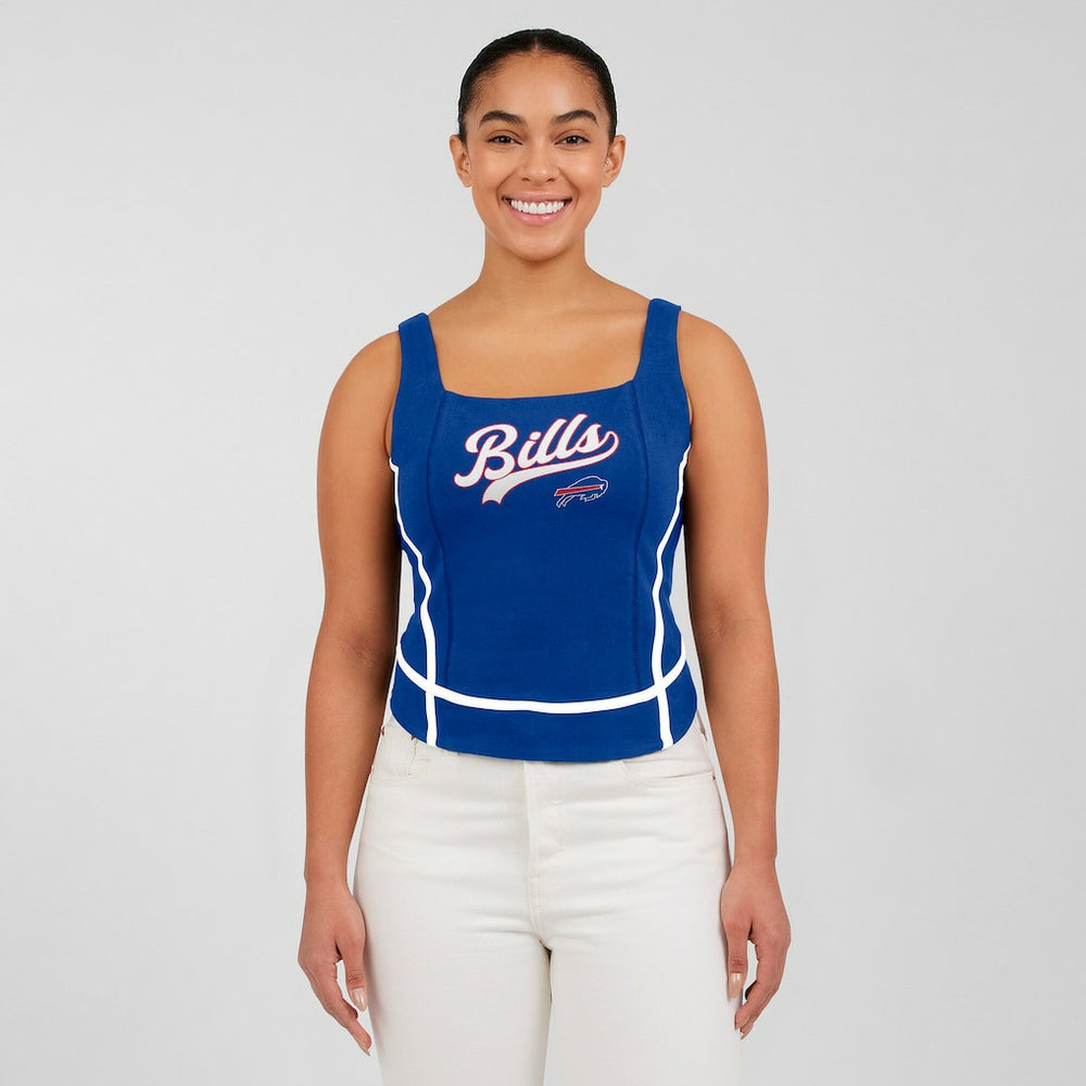 Buffalo Bills WEAR by Erin Andrews Women's Square Neck Tank Top - Royal discount