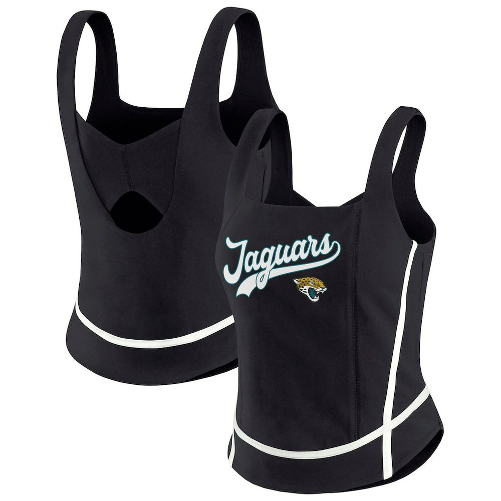 Jacksonville Jaguars WEAR by Erin Andrews Women's Square Neck Tank Top - Black online