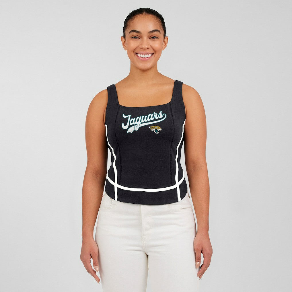 Jacksonville Jaguars WEAR by Erin Andrews Women's Square Neck Tank Top - Black online