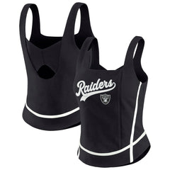 Las Vegas Raiders WEAR by Erin Andrews Women's Square Neck Tank Top - Black online
