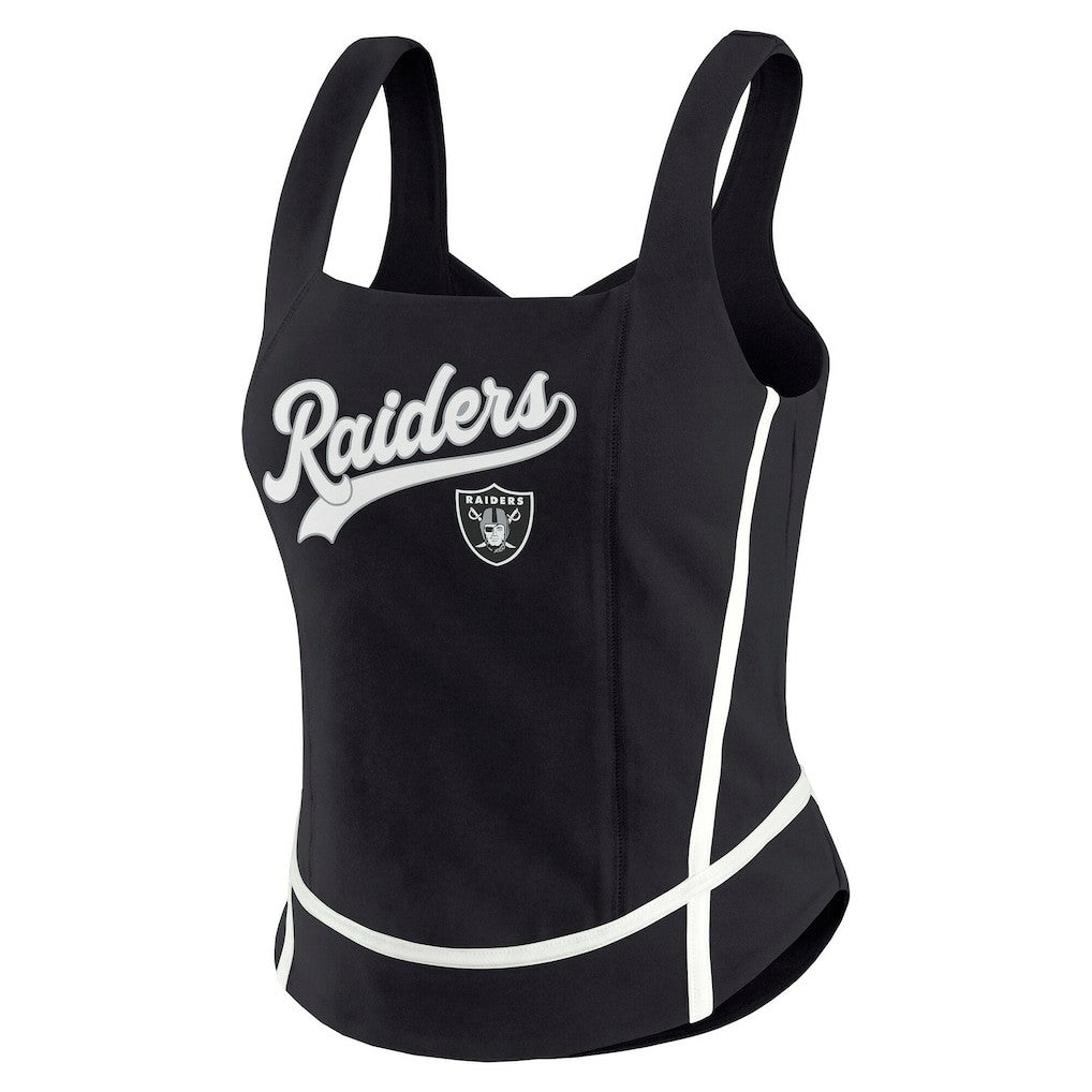 Las Vegas Raiders WEAR by Erin Andrews Women's Square Neck Tank Top - Black online