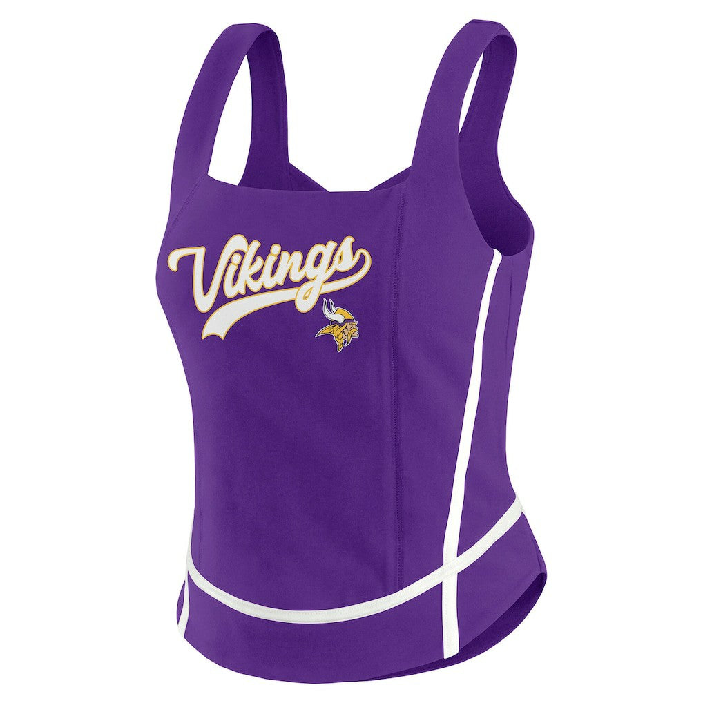 Minnesota Vikings WEAR by Erin Andrews Women's Square Neck Tank Top - Purple on sale