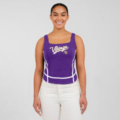 Minnesota Vikings WEAR by Erin Andrews Women's Square Neck Tank Top - Purple on sale