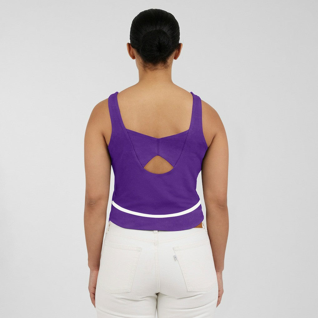 Minnesota Vikings WEAR by Erin Andrews Women's Square Neck Tank Top - Purple on sale