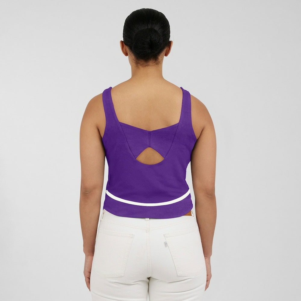 Minnesota Vikings WEAR by Erin Andrews Women's Square Neck Tank Top - Purple on sale