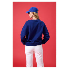 Chicago Cubs Terez Women's Oversized Gemstone Logo Sweatshirt Navy