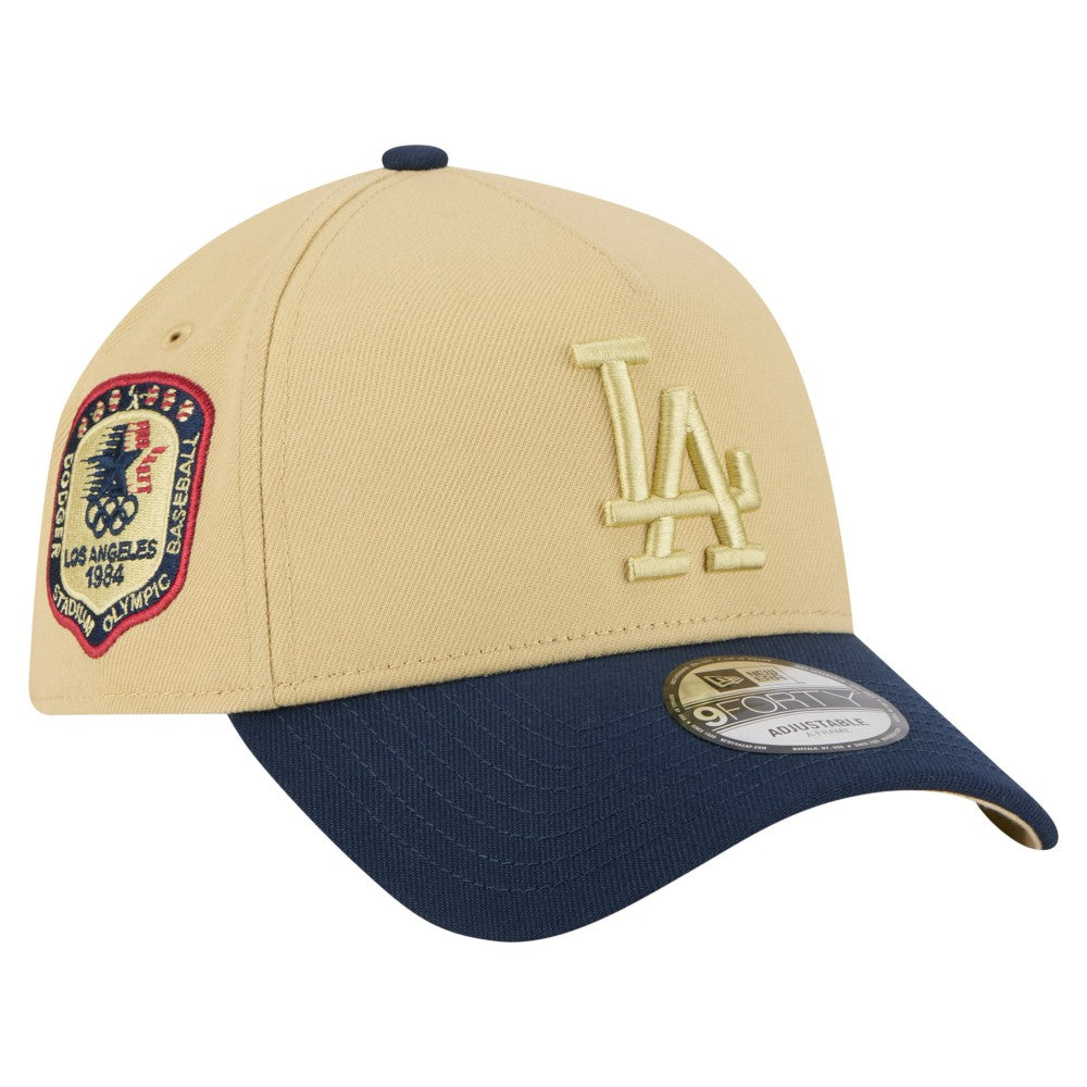 Los Angeles Dodgers x The Heritage Collection LA84 Summer Olympics 9FORTY Adjustable Hat Gold/Navy