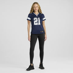 Deion Sanders Dallas Cowboys Women's Team Retired Player Game Jersey - Navy on sale