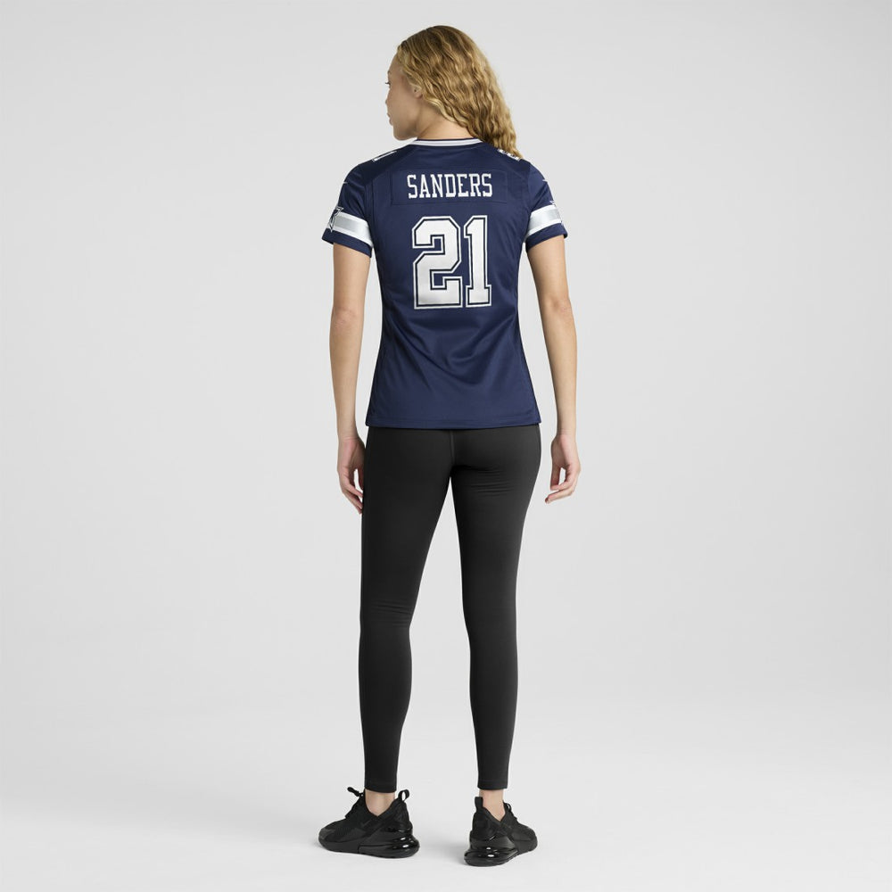 Deion Sanders Dallas Cowboys Women's Team Retired Player Game Jersey - Navy on sale
