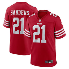 Deion Sanders San Francisco 49ers Team Retired Player Game Jersey - Scarlet discount