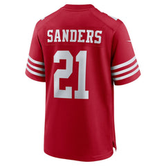 Deion Sanders San Francisco 49ers Team Retired Player Game Jersey - Scarlet discount