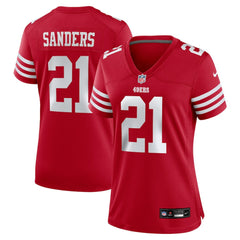 Deion Sanders San Francisco 49ers Women's Retired Player Game Jersey - Scarlet outlet