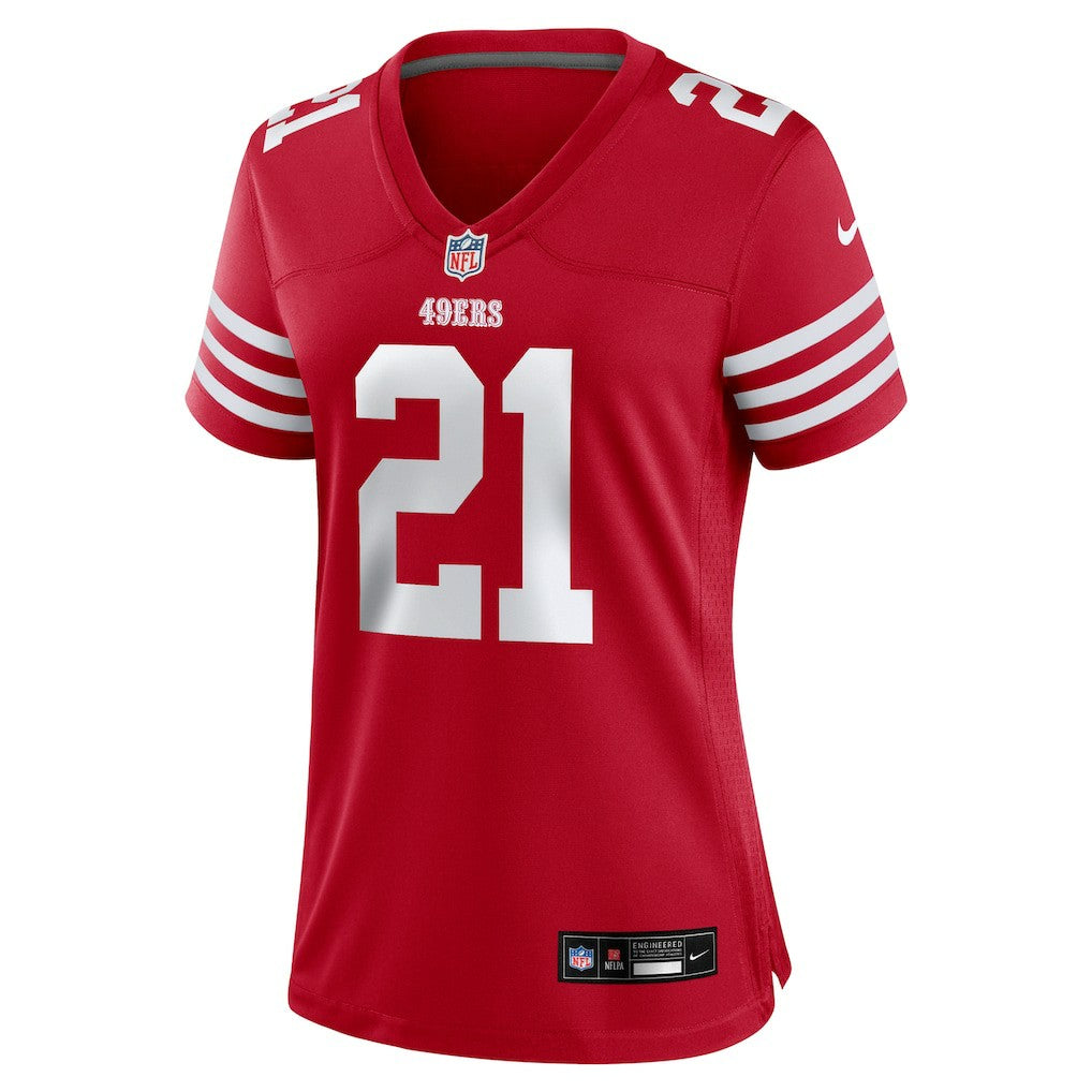 Deion Sanders San Francisco 49ers Women's Retired Player Game Jersey - Scarlet outlet