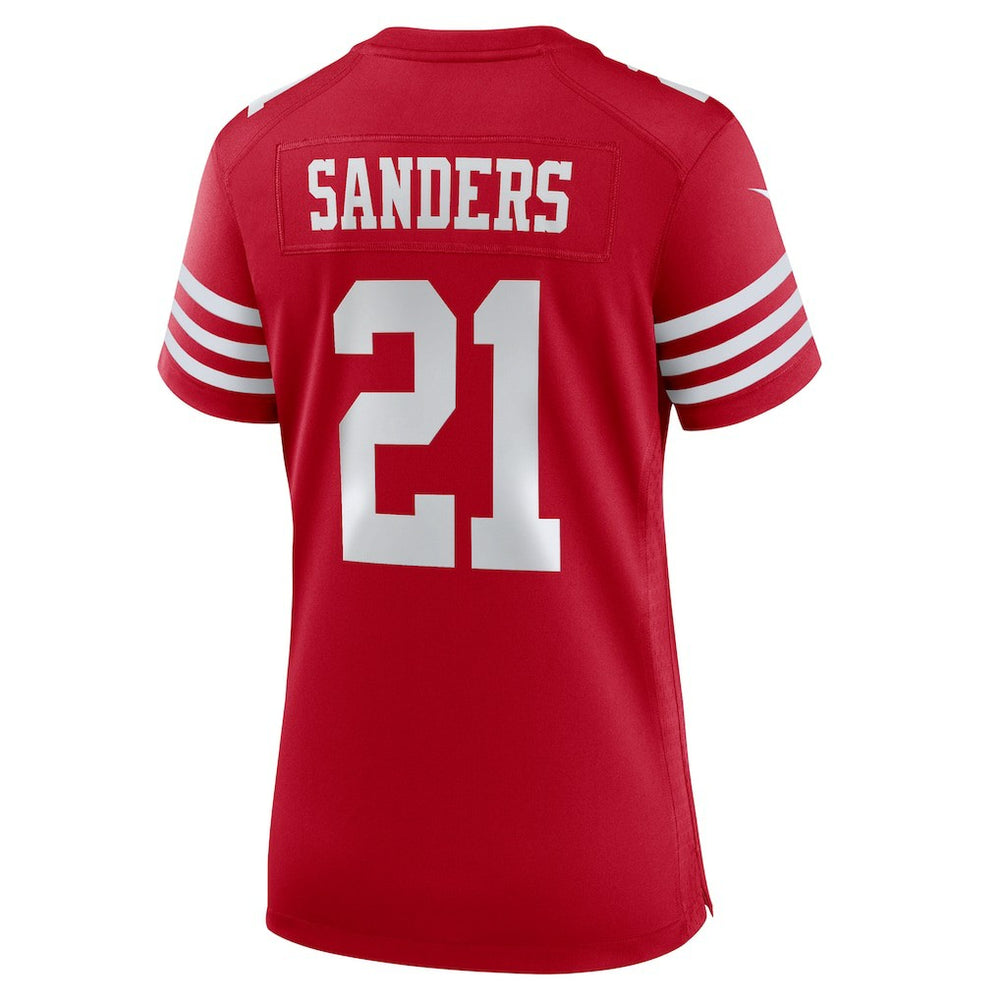 Deion Sanders San Francisco 49ers Women's Retired Player Game Jersey - Scarlet outlet