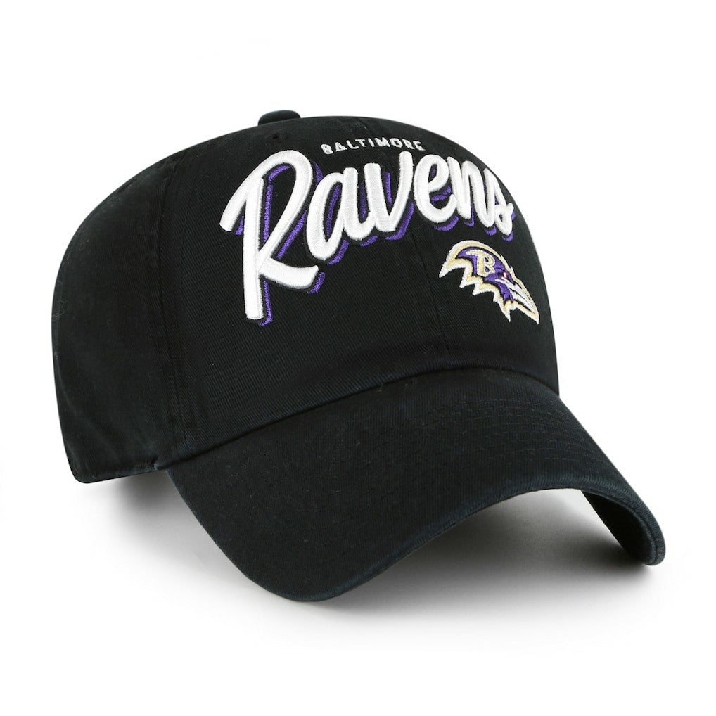 Baltimore Ravens '47 Women's Ariana Clean Up Adjustable Hat - Black for sale
