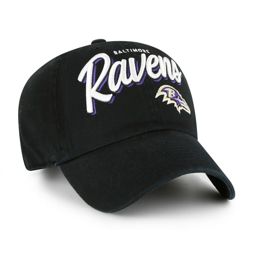 Baltimore Ravens '47 Women's Ariana Clean Up Adjustable Hat - Black for sale