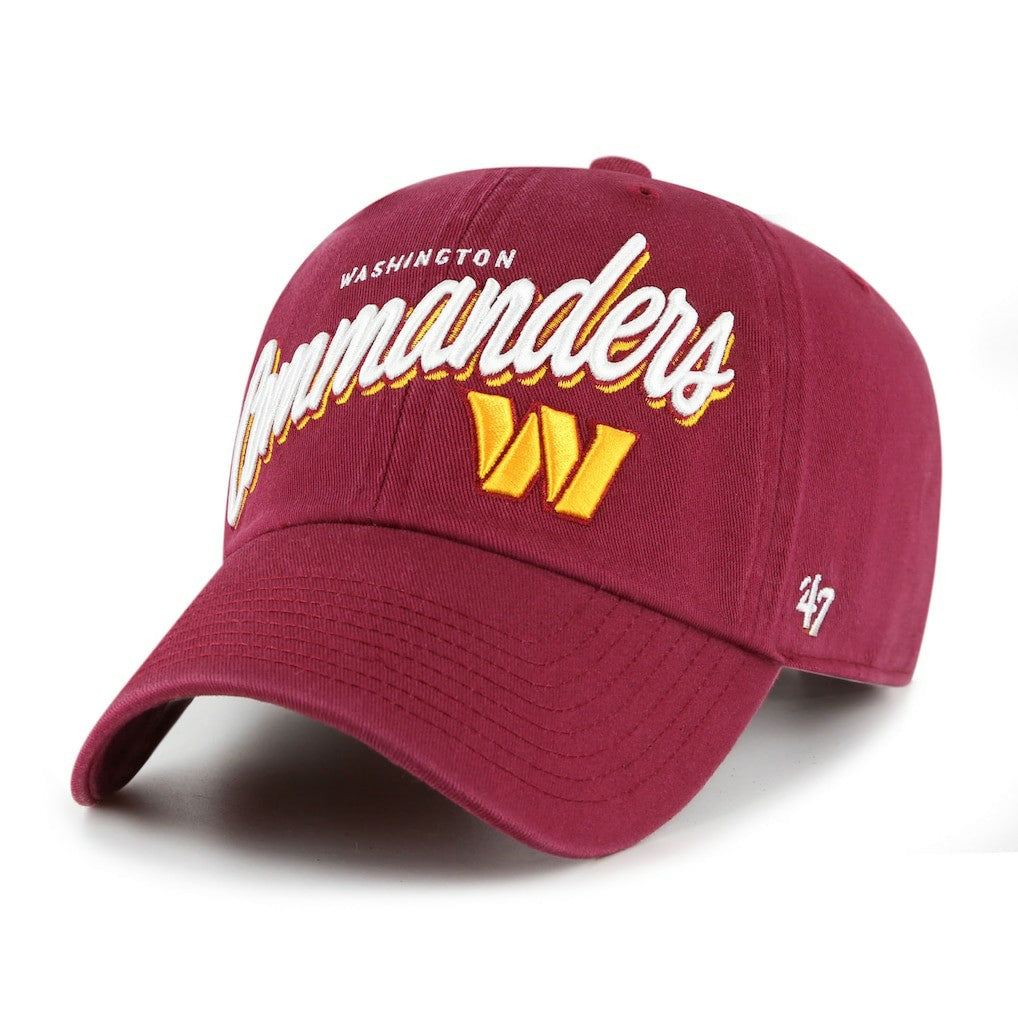 Washington Commanders '47 Women's Ariana Clean Up Adjustable Hat - Burgundy cheap