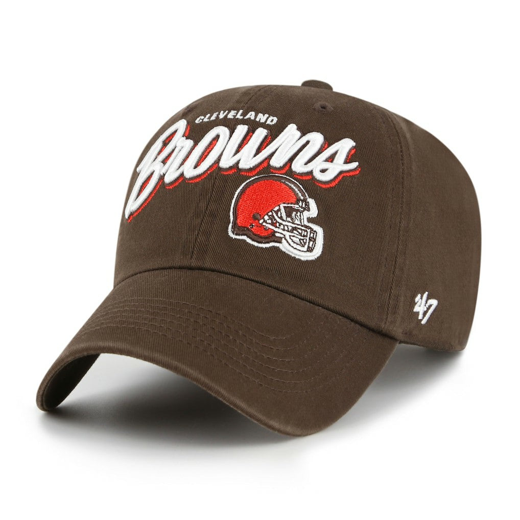 Cleveland Browns '47 Women's Ariana Clean Up Adjustable Hat - Brown sale