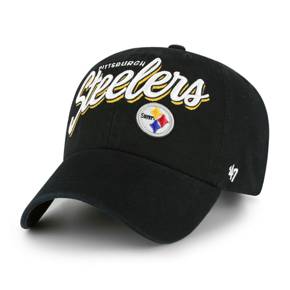 Pittsburgh Steelers '47 Women's Ariana Clean Up Adjustable Hat - Black online