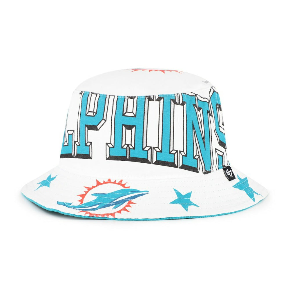 Miami Dolphins '47 Women's Energize Bucket Hat - White on sale