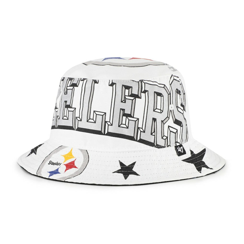 Pittsburgh Steelers '47 Women's Energize Bucket Hat - White for sale