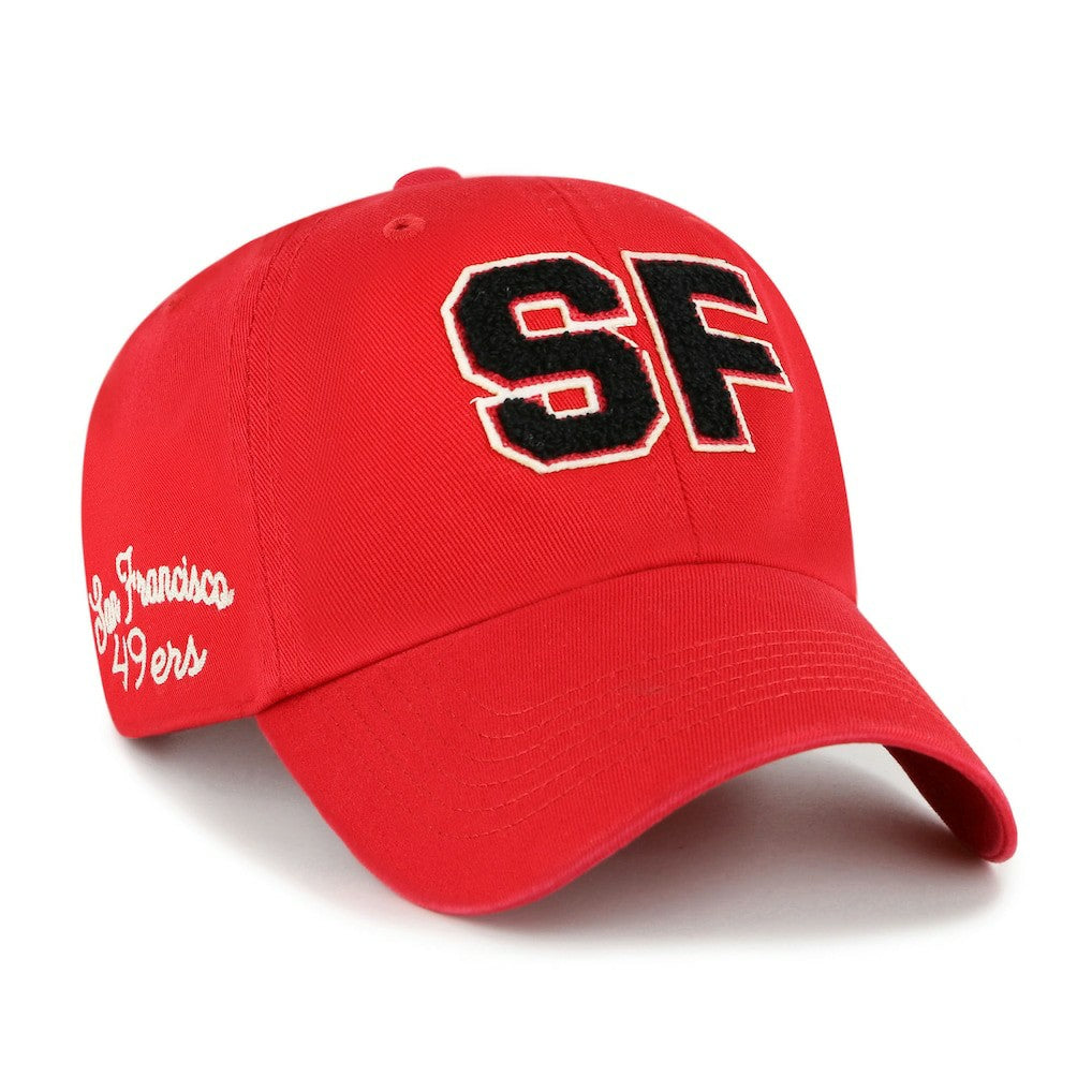 San Francisco 49ers '47 Women's Zoey Clean Up Adjustable Hat - Scarlet on sale