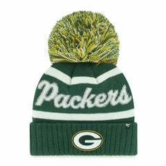 Green Bay Packers '47 Women's Spirited Cuffed Knit Hat with Pom - Green outlet