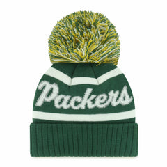 Green Bay Packers '47 Women's Spirited Cuffed Knit Hat with Pom - Green outlet