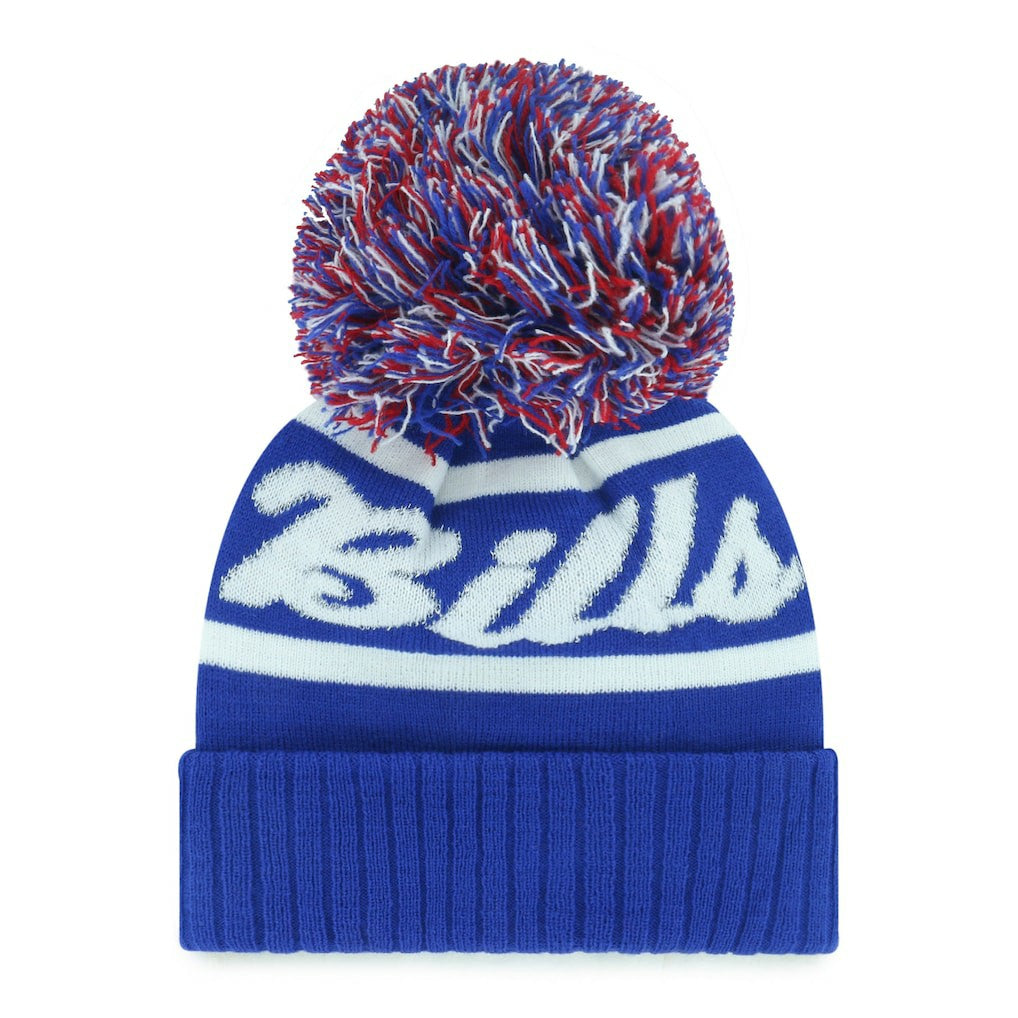 Buffalo Bills '47 Women's Spirited Cuffed Knit Hat with Pom - Royal cheap