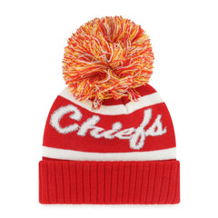 Kansas City Chiefs '47 Women's Spirited Cuffed Knit Hat with Pom - Red discount