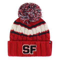 San Francisco 49ers '47 Women's Emma Cuffed Knit Hat with Pom - Scarlet outlet