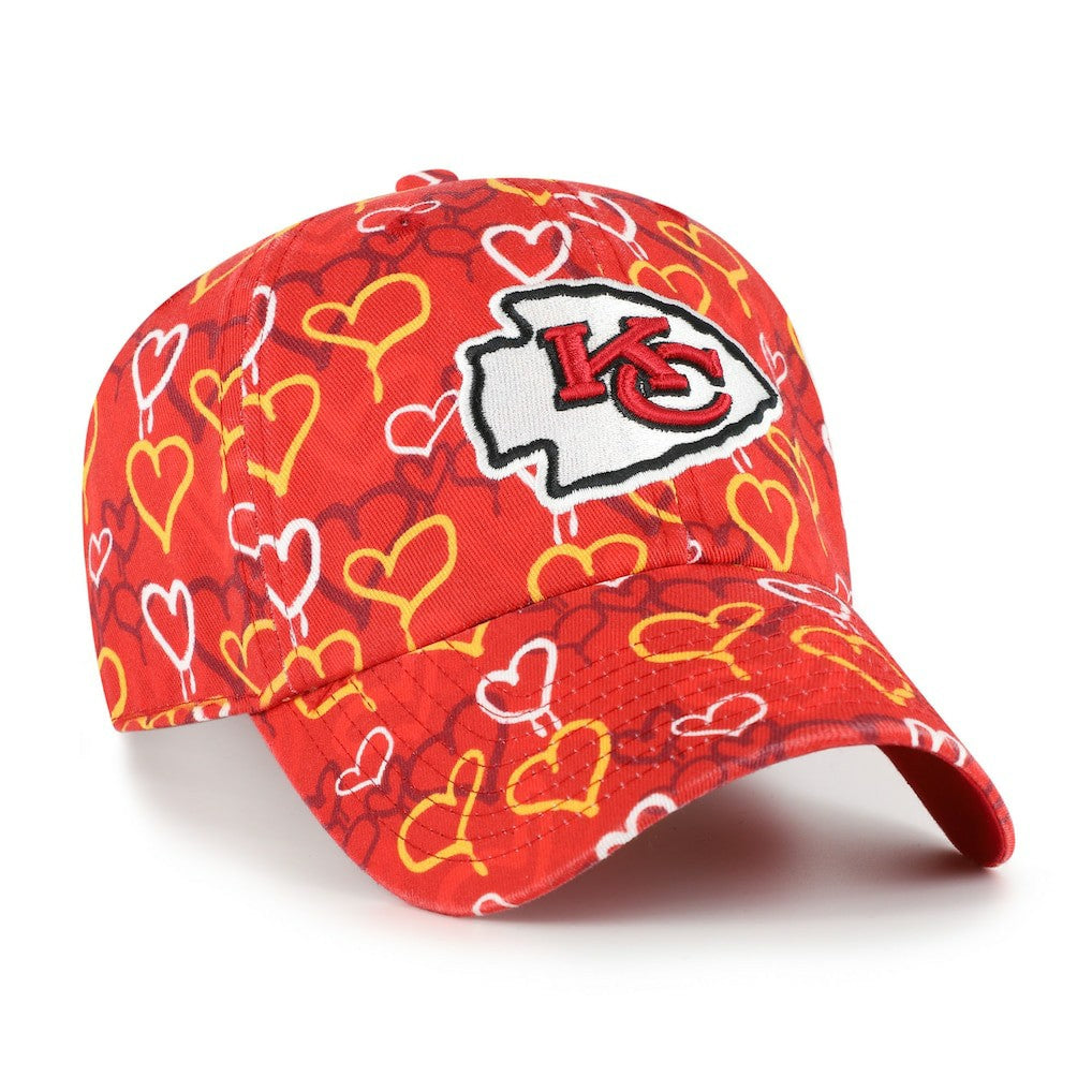 Kansas City Chiefs '47 Girls Youth Mural Clean Up Adjustable Hat - Red for sale