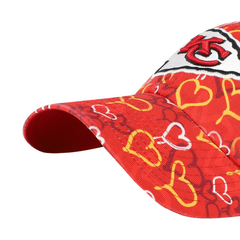 Kansas City Chiefs '47 Girls Youth Mural Clean Up Adjustable Hat - Red for sale