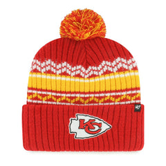 Kansas City Chiefs '47 Youth Polar Vortex Cuffed Knit Hat with Pom - Red cheap