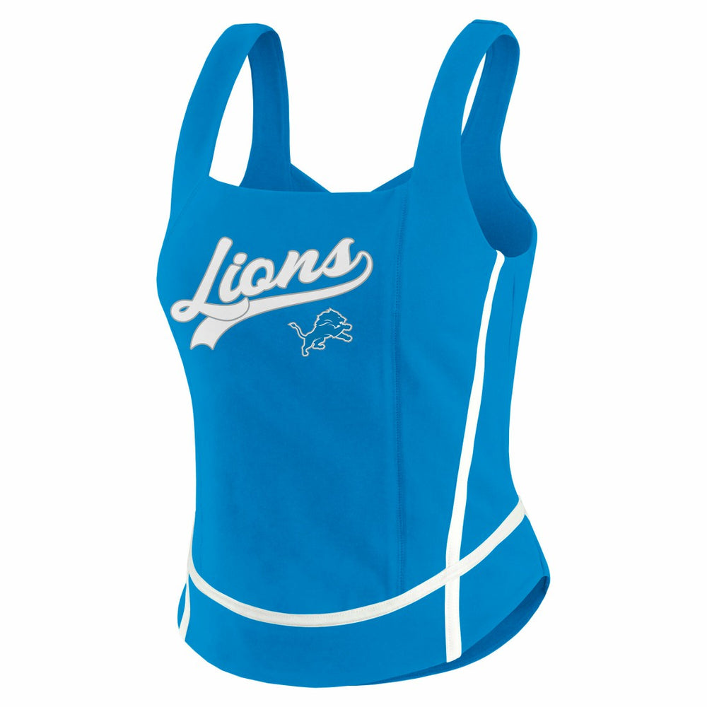 Detroit Lions WEAR by Erin Andrews Women's Square Neck Tank Top - Blue discount