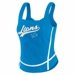 Detroit Lions WEAR by Erin Andrews Women's Square Neck Tank Top - Blue discount