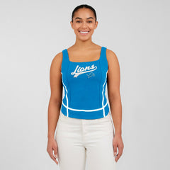 Detroit Lions WEAR by Erin Andrews Women's Square Neck Tank Top - Blue discount