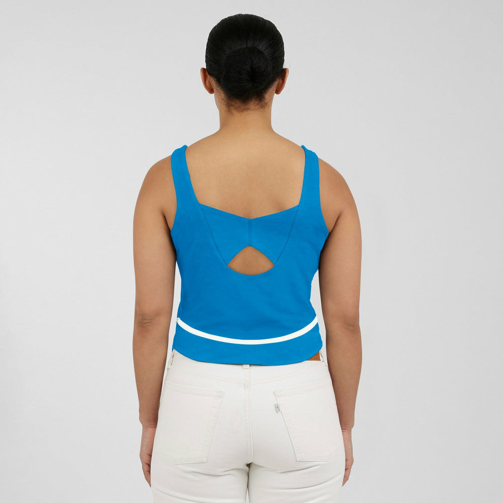 Detroit Lions WEAR by Erin Andrews Women's Square Neck Tank Top - Blue discount