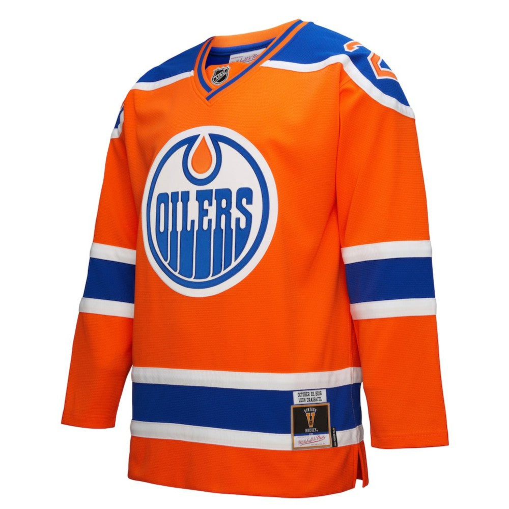 Leon Draisaitl Edmonton Oilers Mitchell & Ness Power Play Jersey - Orange Jerseys
